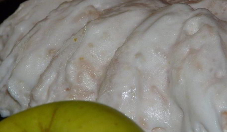 Рецепт баварского рисового пудинга с карамелизироваными грушами