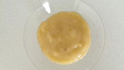 десерт из авокадо, персика и банана