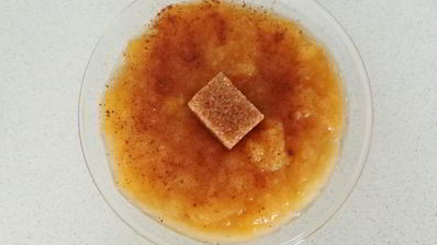 десерт из авокадо, персика и банана