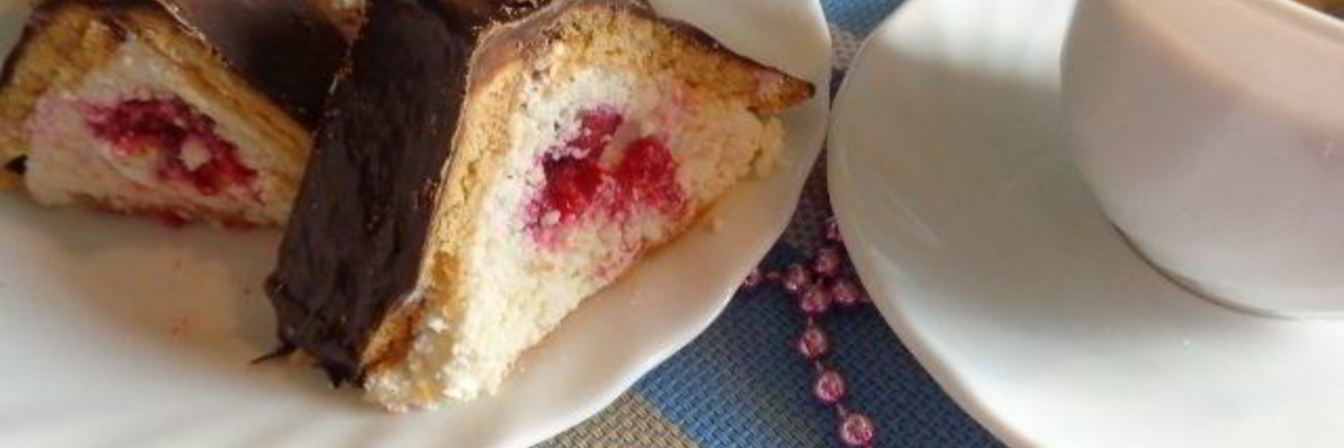 Десерт из печенья и творога