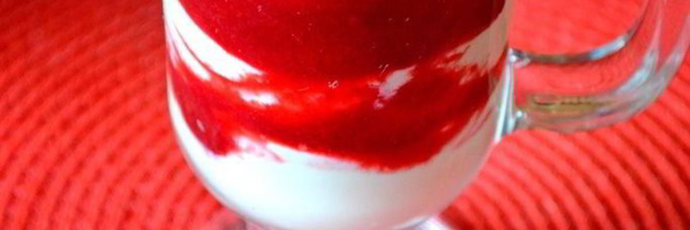 Десерт из творога и слив