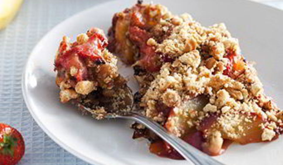 Рецепт фруктов с шоколадной крошкой в мультиварке