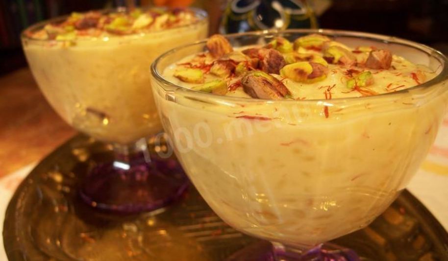 Рецепт индийского десерта кхир с медом