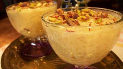 индийский десерт кхир с медом