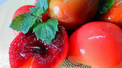 хмельные яблочки в вине на десерт