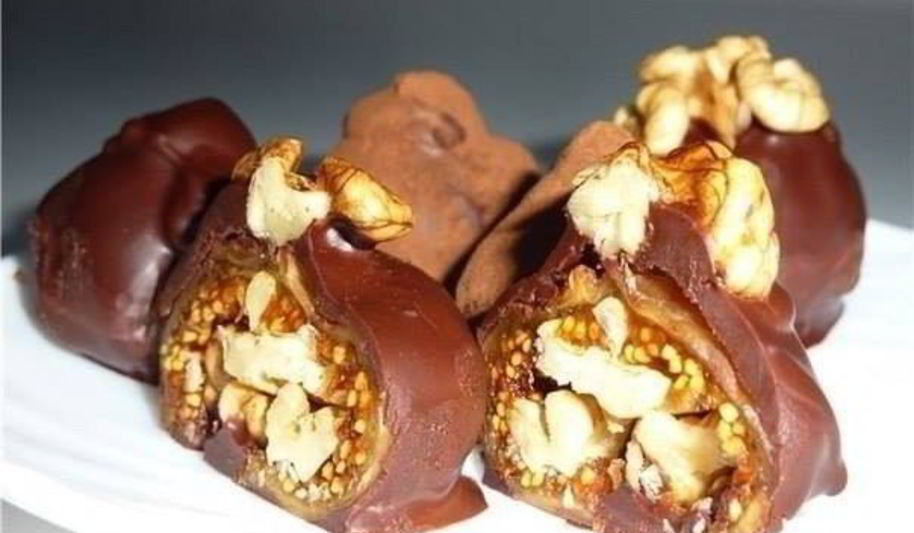 Рецепт полезных домашних конфет с инжиром