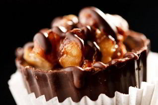 Шоколадные конфеты с панфорте