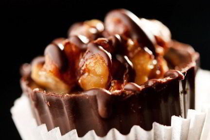 Шоколадные конфеты с панфорте