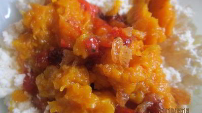 творожные конфеты с тыквой и хурмой