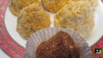 творожные конфеты с тыквой и хурмой