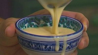 баварский крем с ягодным соусом