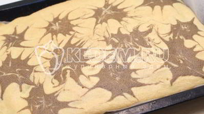 бисквитный рулет с кремом новогодний салют