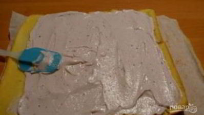 бисквитный рулет со сметанным кремом