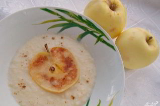 Крем яблочный со сливками