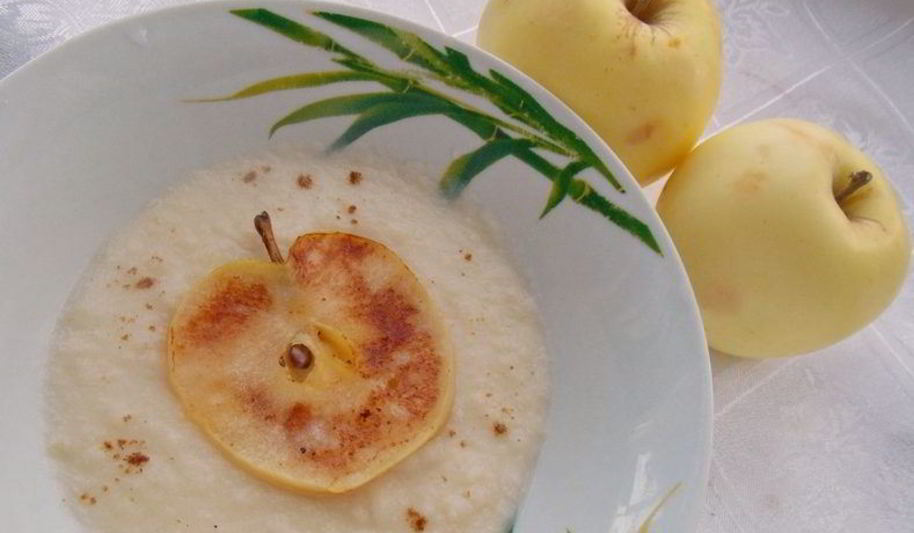 Рецепт крема яблочного со сливками