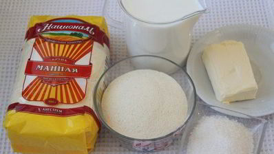 кростата с манным кремом