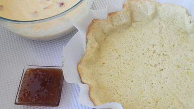 кростата с манным кремом