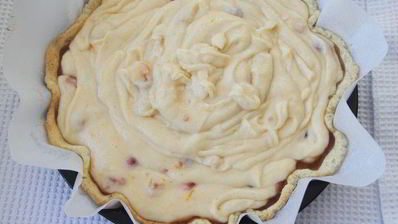 кростата с манным кремом