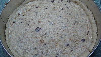 кростата с миндальным кремом и шоколадом