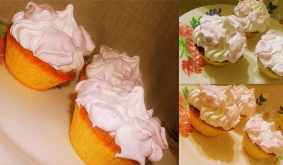 Рецепт песочных корзиночек с белковым кремом по госту