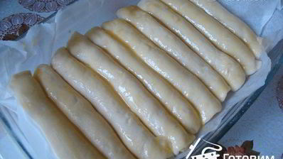 сдобные булочки-сайки с заварным кремом