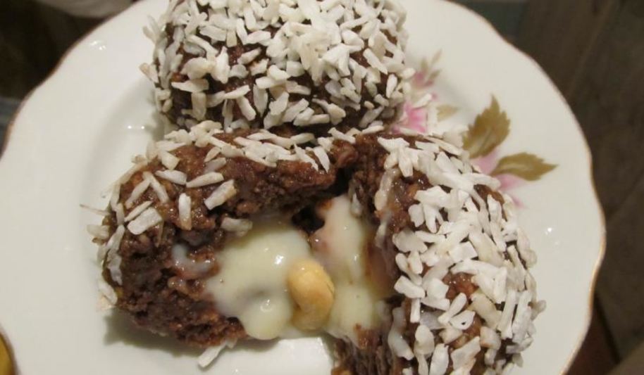 Рецепт шариков с кешью и заварным кремом гигантелло