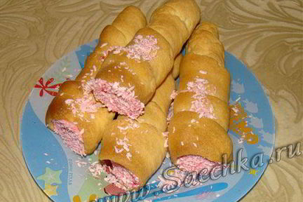 Трубочки с кремом