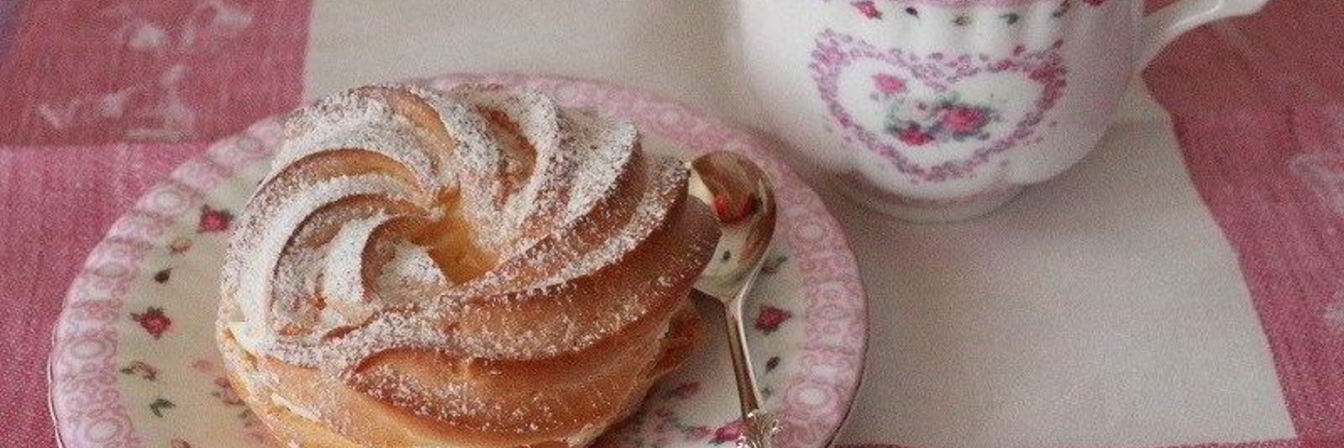 Заварные кольца со сливочным кремом