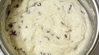 кокосовое мороженое с клюквой