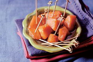 Мороженое с глазированной тыквой холодно-горячо