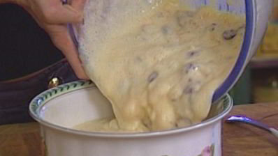 мороженое с вялеными фруктами