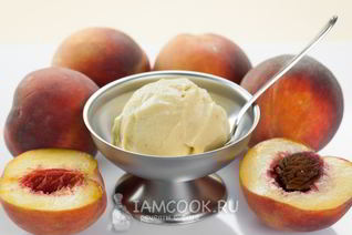 Персиковое мороженое для фризера