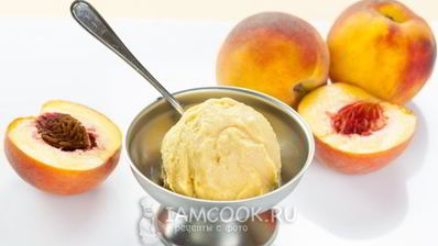 персиковое мороженое для фризера