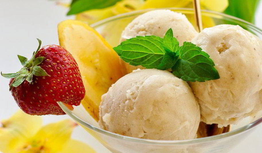 Рецепт постного бананового мороженого