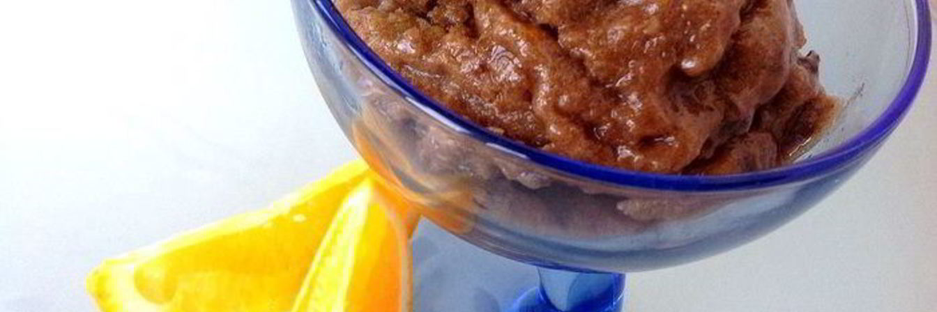 Постное шоколадное мороженое