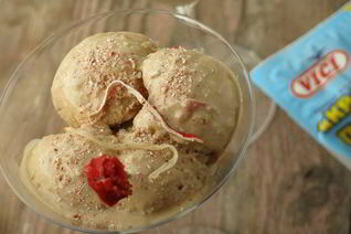 Соленое мороженое с крабовыми палочками