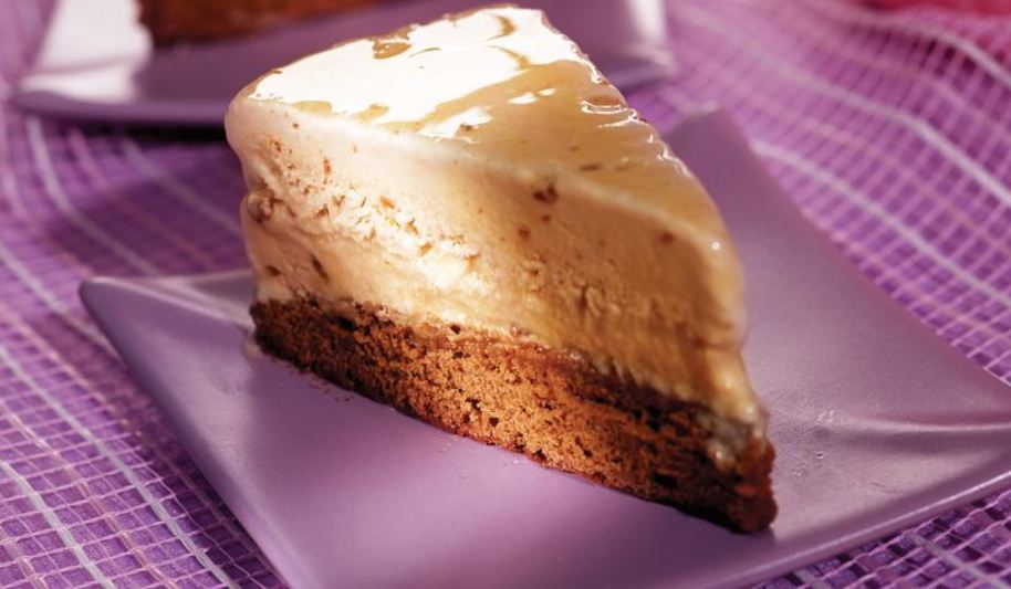 Рецепт торта-мороженого с карамелью