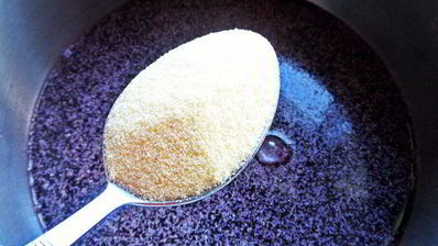 черничный мусс под сливками