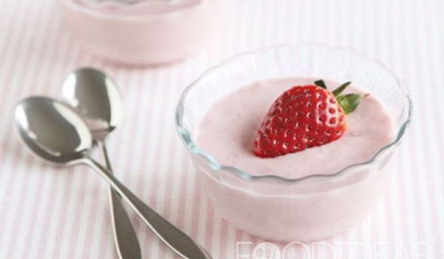 Рецепт клубничного зефирного мусса