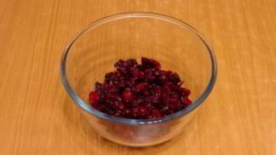 клюквенный мусс