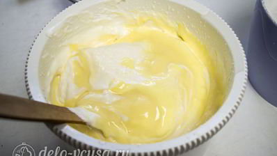 лимонно-клубничный муссовый торт