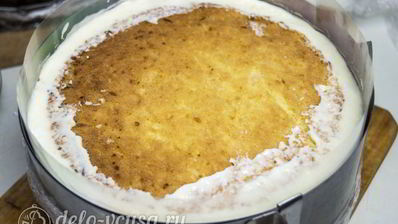 лимонно-клубничный муссовый торт