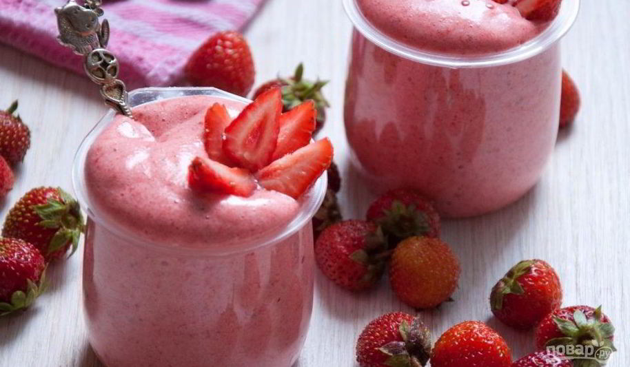 Рецепт мусса из клубники