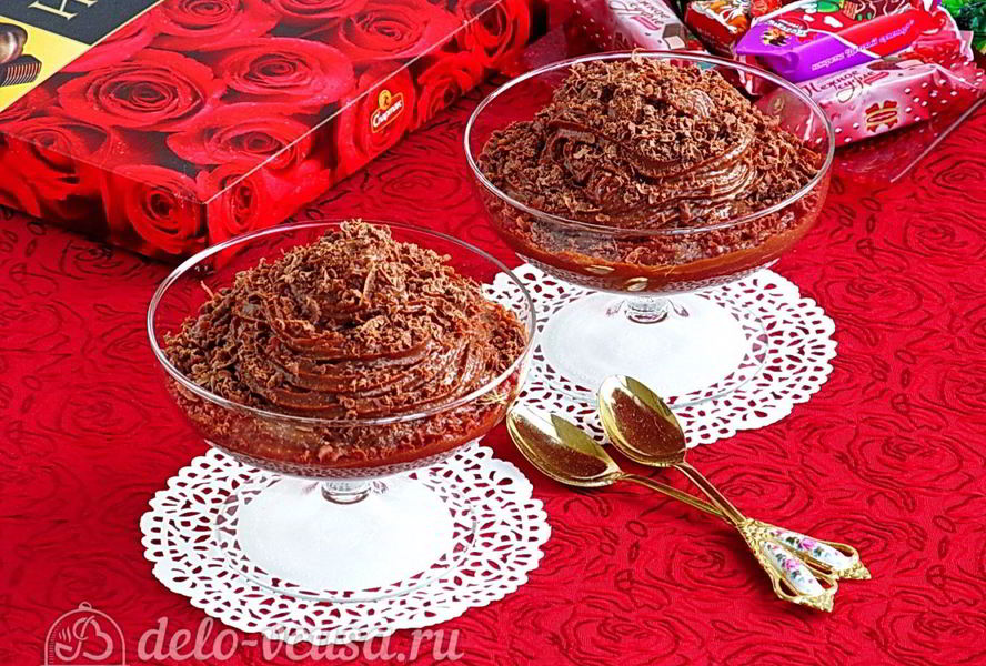 Шоколадно-молочный мусс
