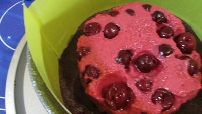 шоколадно-вишневый торт-мусс