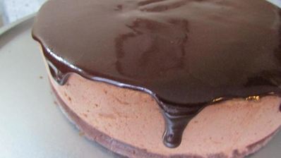 шоколадно-вишневый торт-мусс