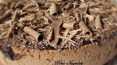 шоколадно-вишневый торт-мусс