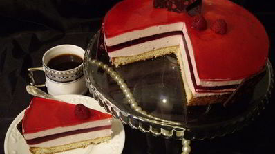 торт-мусс клюква