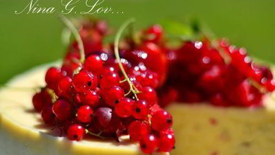 творожный торт-мусс с ягодами в белом шоколаде