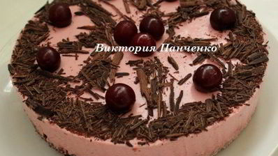 вишнево-шоколадный торт-мусс